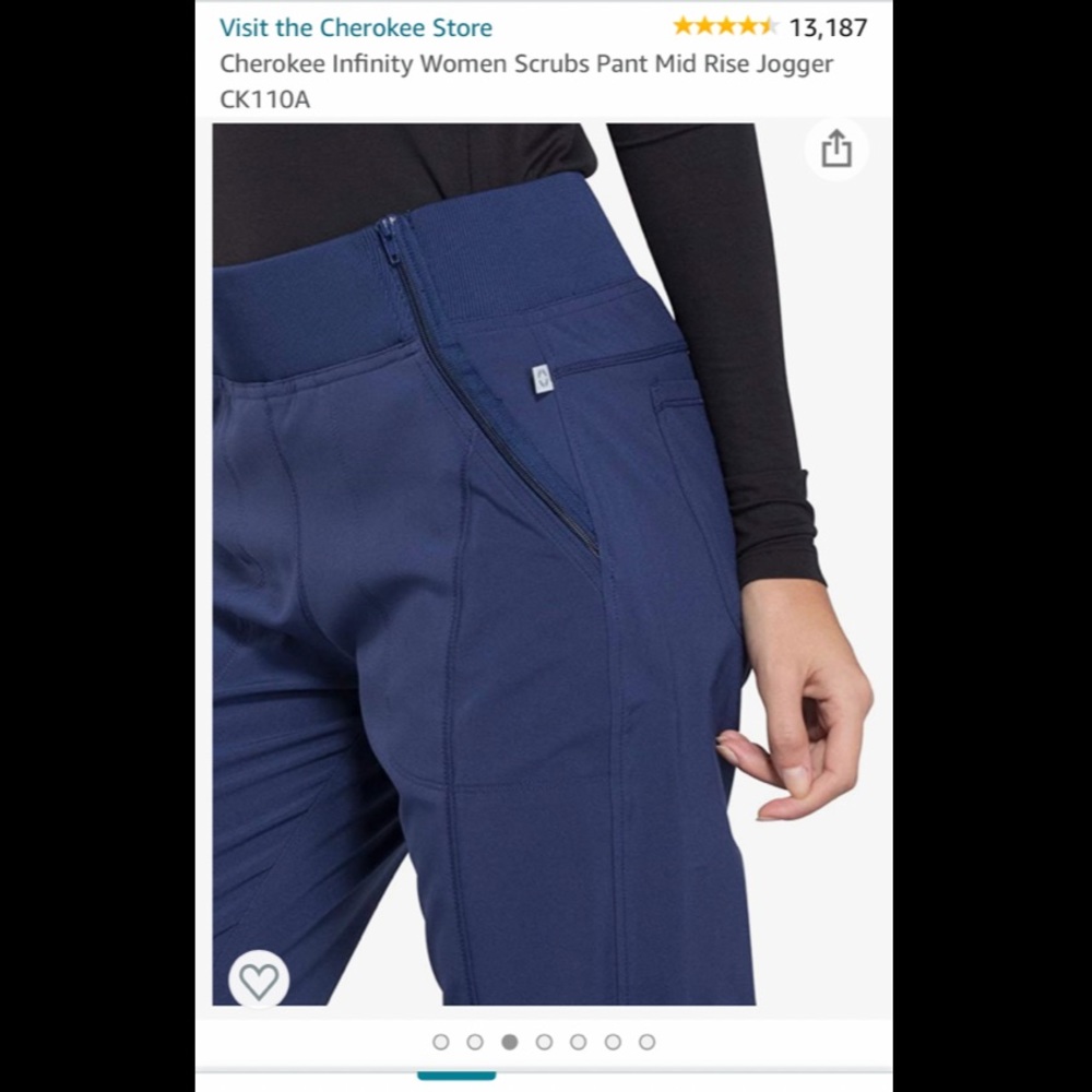 Cherokee Infinity Scrubs Mid Rise Jogger CK110A